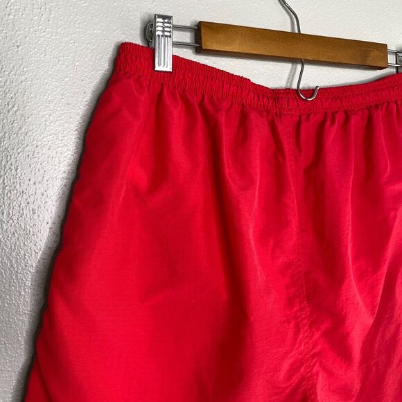 Champion VTG Red Swim Trunk Nylon Board Shorts Men's LG Bathing Suit Beach 90's - Picture 5 of 10